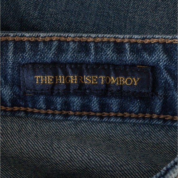 Lucky Brand Women's Size 12 High Rise Tomboy Blue Cotton Denim Jeans - Picture 4 of 5